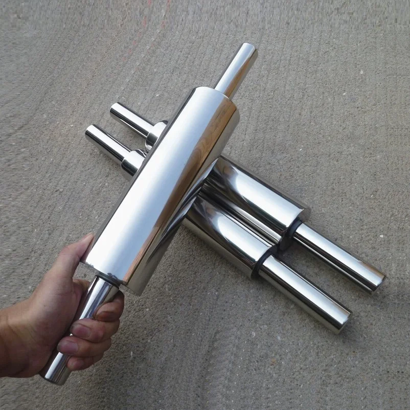 Stainless Steel Rolling Pin 1.4kg Weigh Heavy Roller Rolling Pin