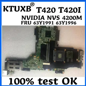

FRU 63Y1991 63Y1996 Applies to Lenovo Thinkpad T420 T420i Notebook Motherboard NVIDIA Quadro NVS 4200M 1G DDR3 100% Test Work