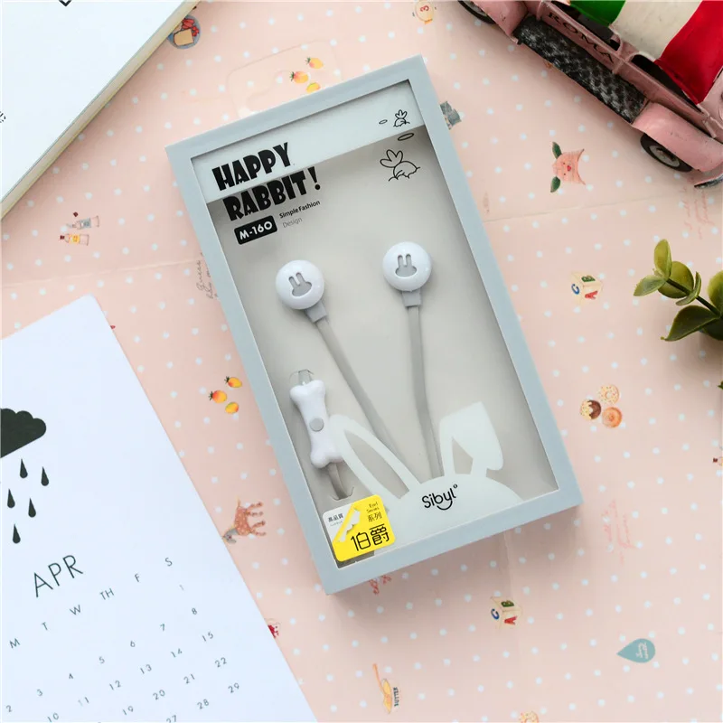 Новый sibyl M160 наушники с милым кроликом для девочек и мальчиков компьютеры