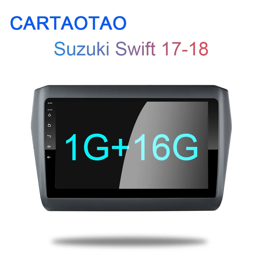 2G+ 32G " 2din Android 8,1 GO автомобильный dvd-плеер для Suzuki Swift автомобильный Радио gps навигация wifi BT плеер - Цвет: 1G-16G