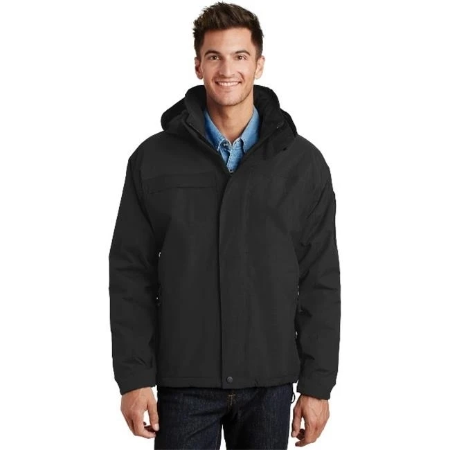 Port Authority J792 Mens Port Authority Nootka Jacket Black & Black - Extra Small