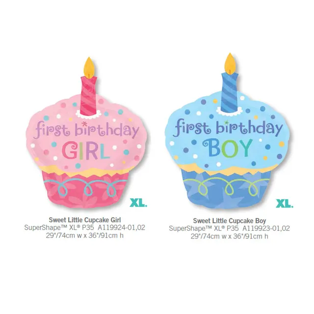 1pcs Giant 1st Birthday Cake Cweet Little Boy Girl Anagram Foil