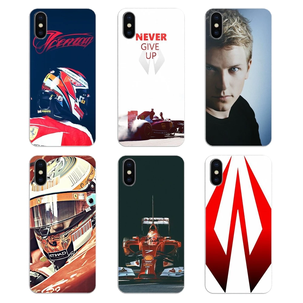 

Soft Transparent Shell Covers Fashion Car driver Kimi Raikkonen For iPod Touch iPhone 4 4S 5 5S 5C SE 6 6S 7 8 X XR XS Plus MAX