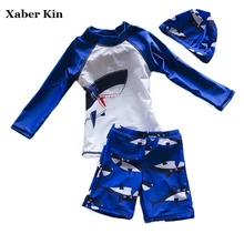 Новинка года; спортивные купальные костюмы с героями мультфильмов для мальчиков; детский купальный костюм для мальчиков из 3 предметов; одежда для купания; пляжная одежда; спортивная пляжная одежда; G14-K51
