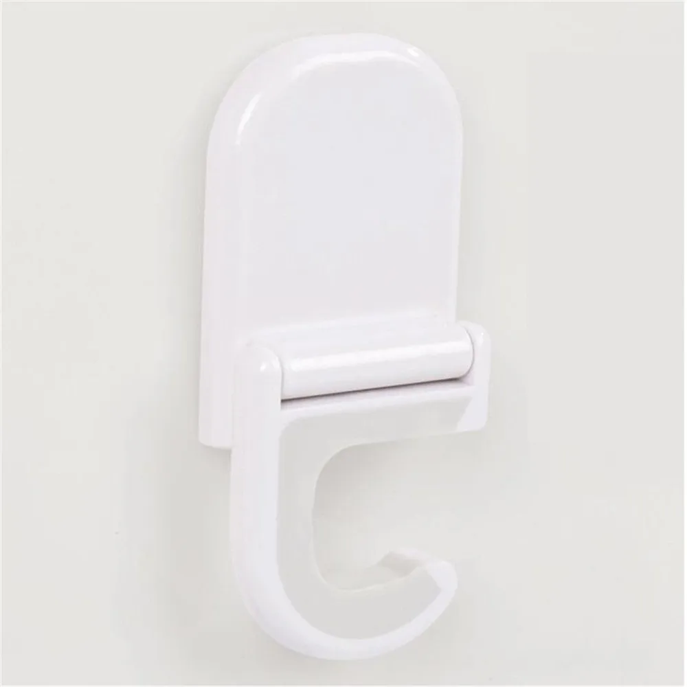 

Home adhesive support Broom ladle handed Wall clip hook white Multi-function mop hooks Wall clip hook