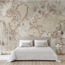 Beibehang пользовательские обои Ретро Стиль Старый Американский Скандинавский мир карта ТВ фон стены украшения дома 3d обои