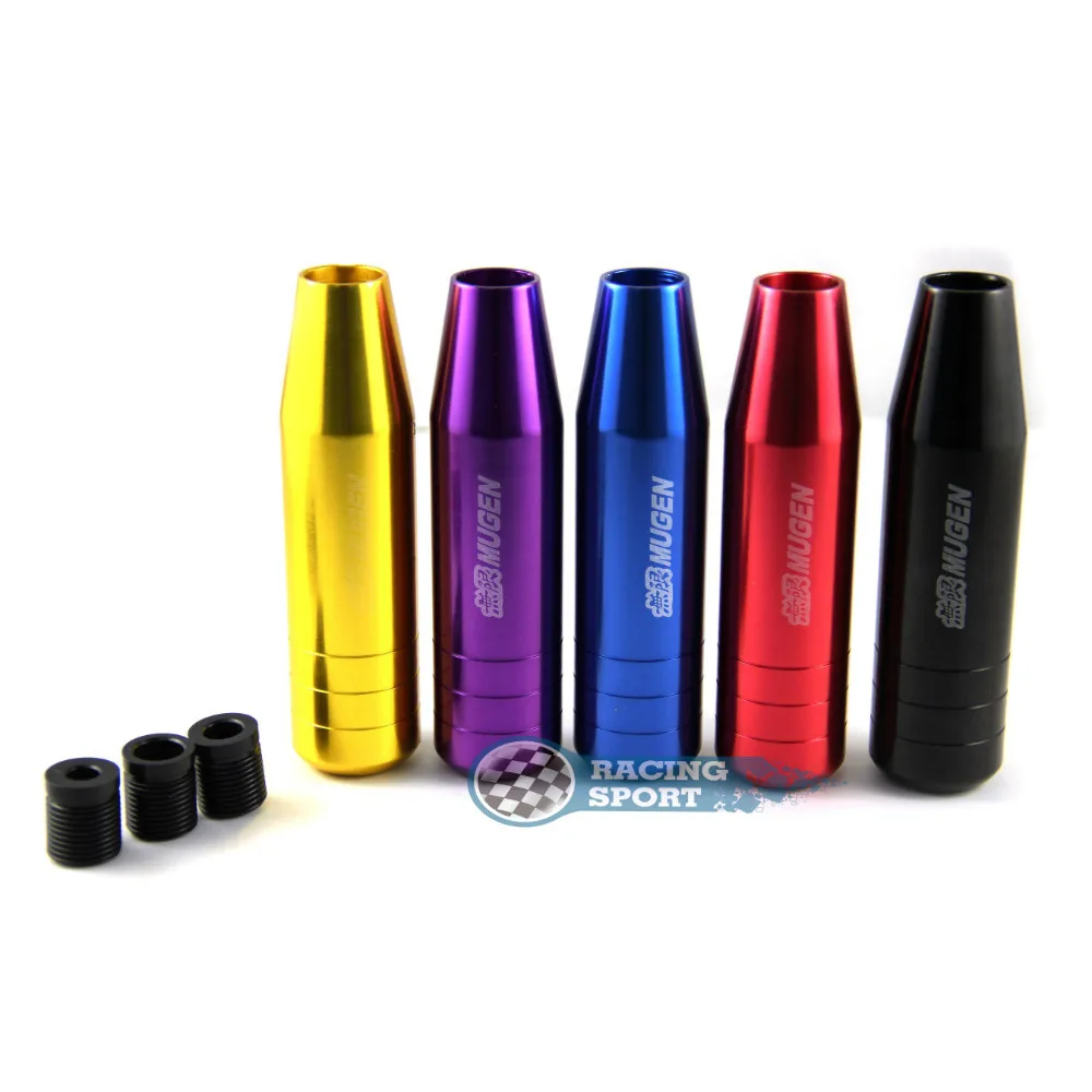 

Long Gear Shift Knob Mugen car tuning parts for universal vw bmw audi peugeot kia dodge subaru volvo default color is Blue