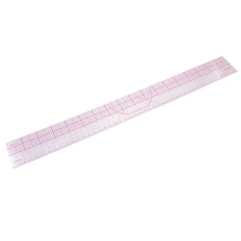 

Drawing Tool Squares Angles Parallel Line Soft Plastic Metric Ruler Clear Pink