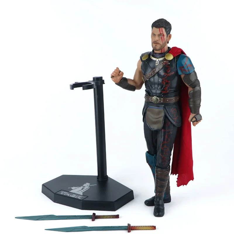 Мстители статическая статуя Железный человек MK47 модель доктор странные игрушки Тор кукла Капитан Marvel Капитан Америка 1/6 ПВХ украшения - Цвет: Thor A No box