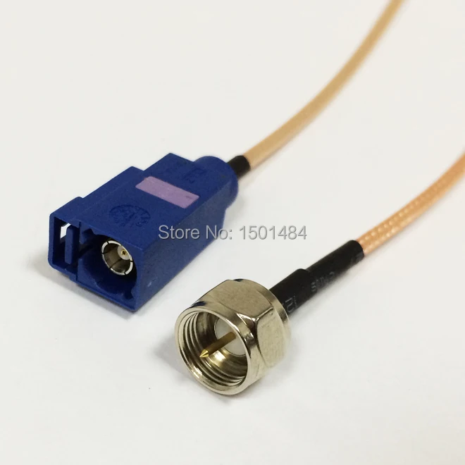 New  F   Male Plug  Connector  Switch  FAKRA   Convertor RG316 Wholesale  Fast Ship 15CM 6