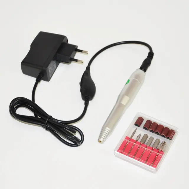 Pen Shaped Portable Electric Nail Manicure Aluminum Alloy Material Pen Shaped Portable Electric Nail Manicure Aluminum Alloy Material File And Set