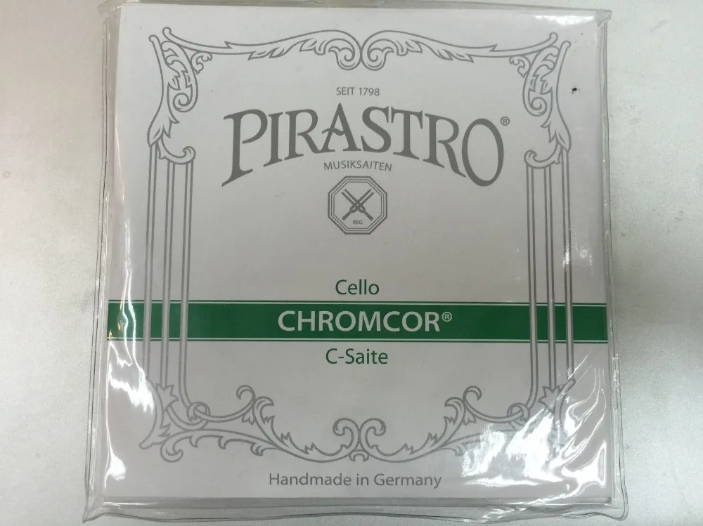 

1 set of the new Pirastro Chromcor Cello String Set 4/4 Medium soft