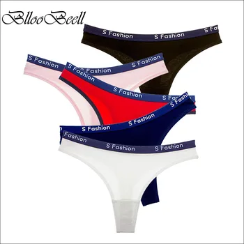 

BllooBeell Cotton Women's Underwear Low Rise Panties for Women Sexy Briefs Female Thong Seamless Lingerie G String Size M/L/XL
