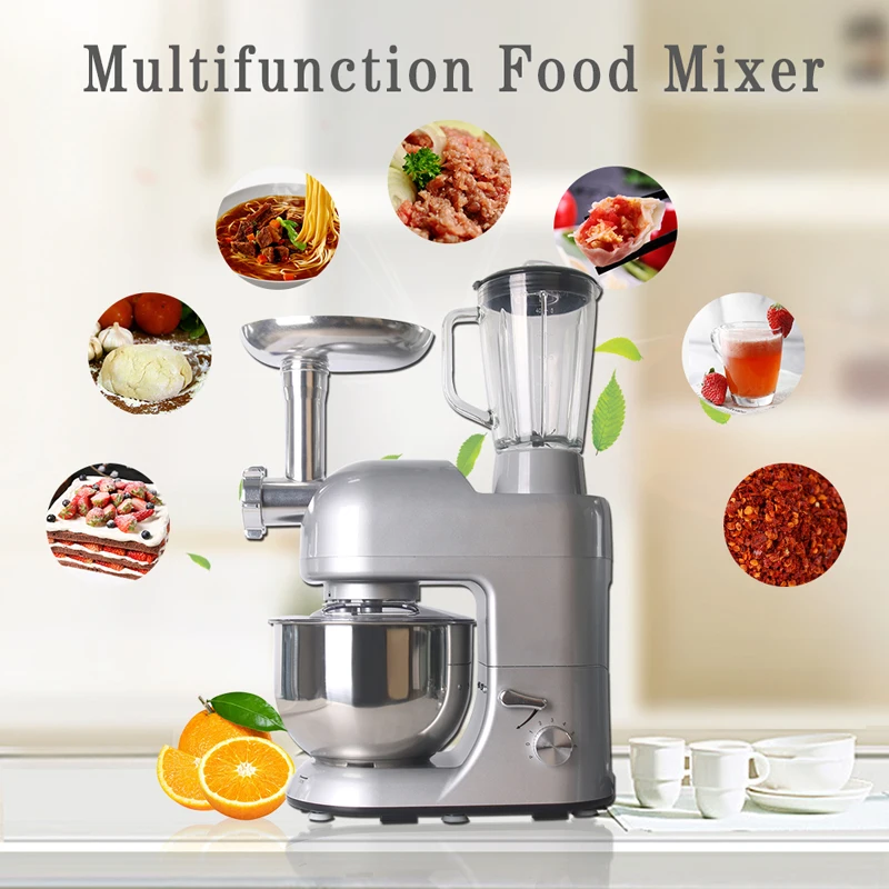 ITOP 12 Functions 3 in 1 Food Processor Mixer Blender Sausage Stuffer Meat Egg Dough Mixer Meat Grinder Fruit Juicer With Jar