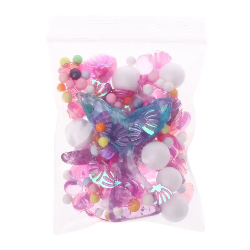 

Mermaid Tail Small Shell Slime Beads Foam Beads Slime Balls Supplies Slime Accessories For Foam Fluffy Slime Crystal Mud