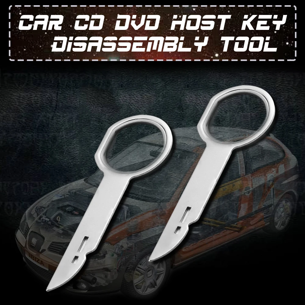 Ручной набор инструментов для удаления инструментов для автомобиля стерео радио 2 ключа для Audi для Ford для Volkswagen автомобильные аксессуары