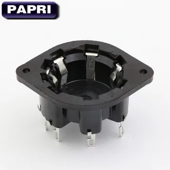 

PAPRI Bakelite P8A 8Pin tube socket Chassis Mount For AD1 EL3 EL5 AZ4 EL1 Lot/10PCS