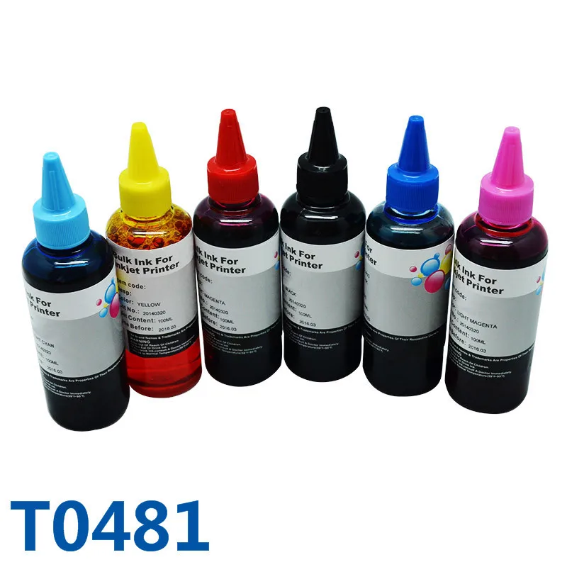 Набор чернил T0481 6 цветов чернильный для принтера Epson Stylus Photo