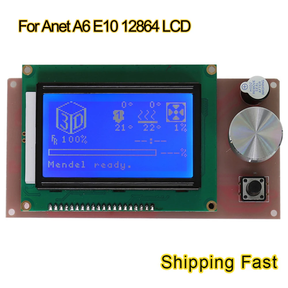 Модуль контроллера Anet A6 e10 E12 E16 12864 1 4 ЖК дисплей умный экран для E10 RAMPS Arduino детали 3D
