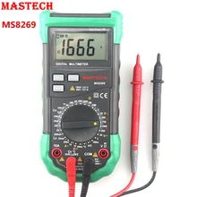 Mastech MS8269 Цифровой Мультиметр AC DC Вольт Ампер Ом Cap Multi Метр Тестер 20 mH ~ 20 H Индуктивность Тестер-20 ~ 1000C Термометр