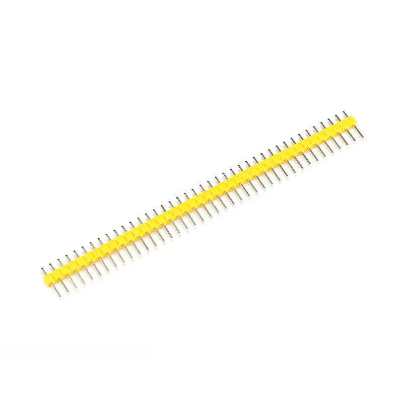 2lot12pcs 2.54mm Black + White + Red + Yellow + Blue + Green Single Row Male 1X40 140 Pin Header Strip (5)