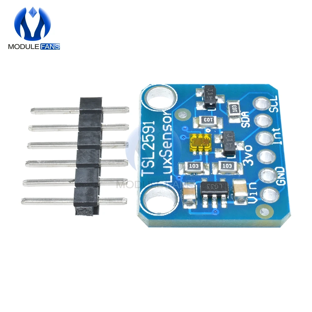 TSL2591 IIC I2C датчик света Breakout модуль высокой динамический диапазон цифровой платы