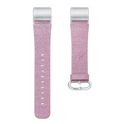 Zuczug ремешок из натуральной кожи для часов FitBit Charge 2 Bling запасной браслет ремешок с адаптером для Charge 2 - Цвет: Фиолетовый
