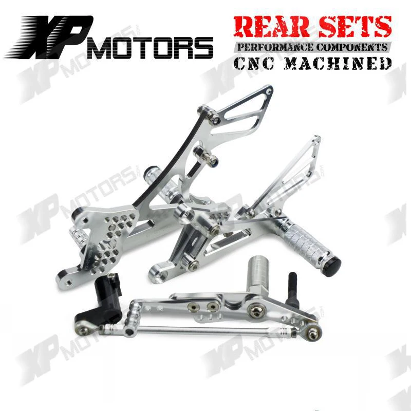 

Racing Motorcycle Foot Pegs Rest Footrests Pedal Rear Sets Assembly For Yamaha YZF-R1 YZFR1 2007 2008 YZF R1 Adjustable Rearsets