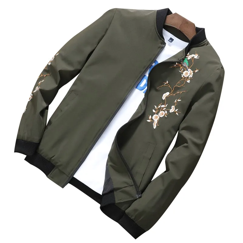 Bromandick Mens Brand Clothing Autumn Men's Jackets Spring Mens Coats Slim Trench Male Windbreaker Casual Outerwear LT1707 42 P