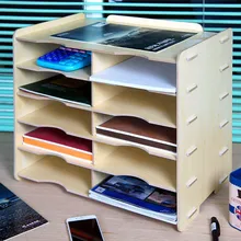 1 шт. ремесленных творческий офисные A4 большой деревянный материал, содержащий двойной рамка толщиной B080 документов