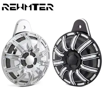 

Motorcycle Speaker Sound Horn Cover Billet Aluminum For Harley FLT Touring Big Twin 1991-2016 2017 Accesorios Para Moto