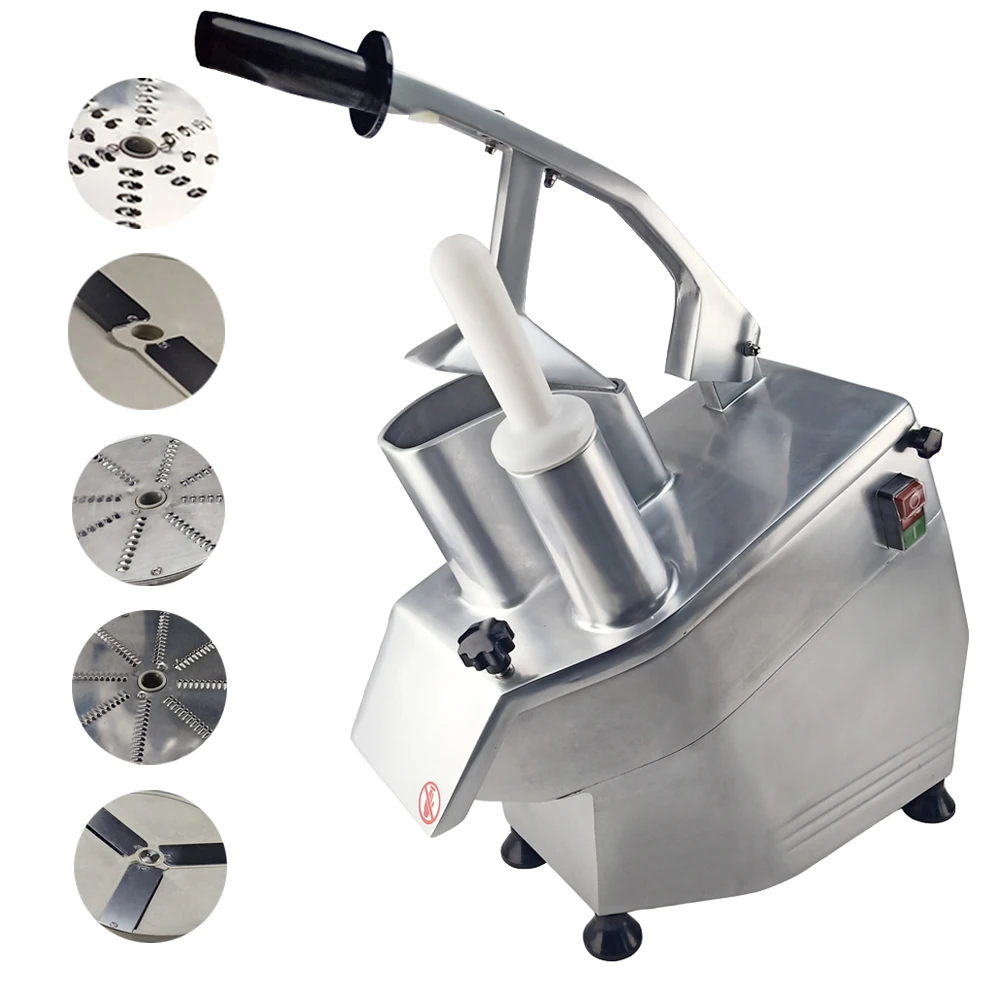 

Stainless Steel Electric Vegetable Slicer For Restaurant Kitchen Multifunction Vegetable Cutter Machine Commercial Grater Slicer