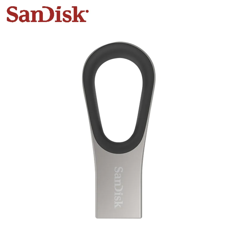 Двойной флеш-накопитель SanDisk Ultra петля металлический флеш-накопитель USB 3,0 64 ГБ флеш-накопитель высокого Скорость передачи Max 130 МБ/с. запоминающее устройство U диск