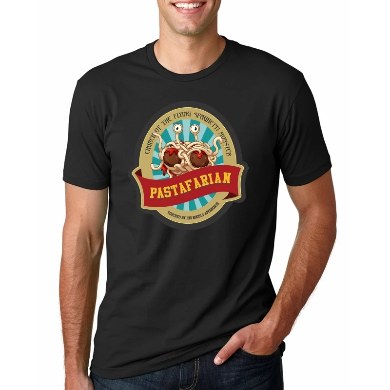 

Pastafarian T Shirt Humanist Pastafarian Humour Easter Christmas printed tee shirt