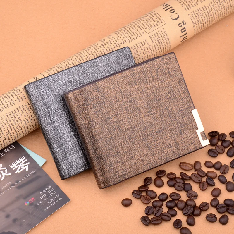 High Quality Luxury Men's Wallets Short Clutch Purse Korean Male Wallet