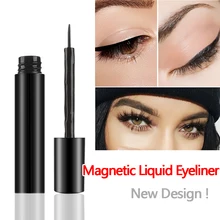 Черная Магнитная жидкая подводка для глаз Водонепроницаемая влагостойкая быстросохнущая стойкая Магнитная подводка для глаз Косметика