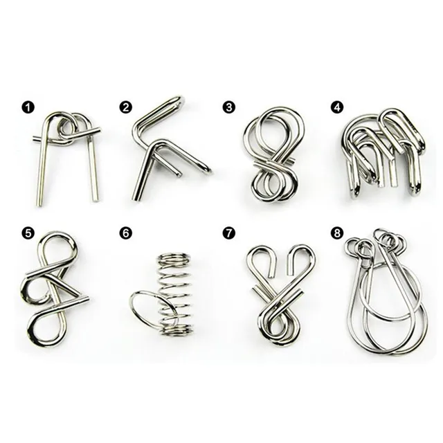 Metal puzzle Ring Solution Kids Toy Early Educational Toys Brain Teaser