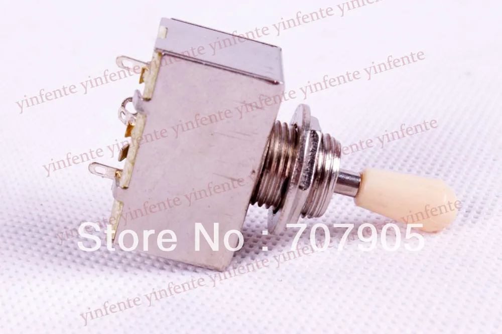 Chrome 3WAY Toggle Switch Pickup Fit Electric Guitar Parts Cream knob