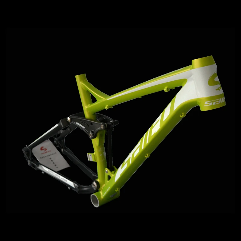 Perfect SALTO Full Suspension Frame Mountain Bicycle Shock Absorber Frame 26ER Aluminum Alloy Soft Tail Downhill Bicicleta Cadre Parts 2