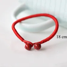 Knock 2 шт./лот Для женщин Lucky Браслеты шарик красной строки Керамика браслеты и браслеты Для мужчин любителей ручной работы Лаки ювелирные изделия