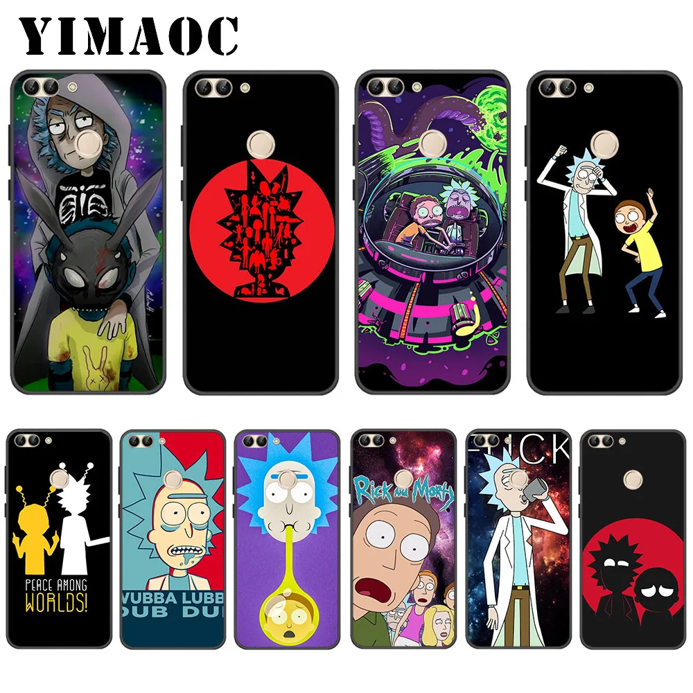 

YIMAOC Rick and Morty Series Soft Case for Huawei P20 P30 Lite Mini Plus Pro P Smart 2019
