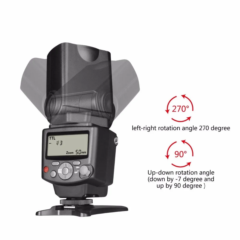 Voking VK430 E-TTL LCD Display Speedlite Shoe