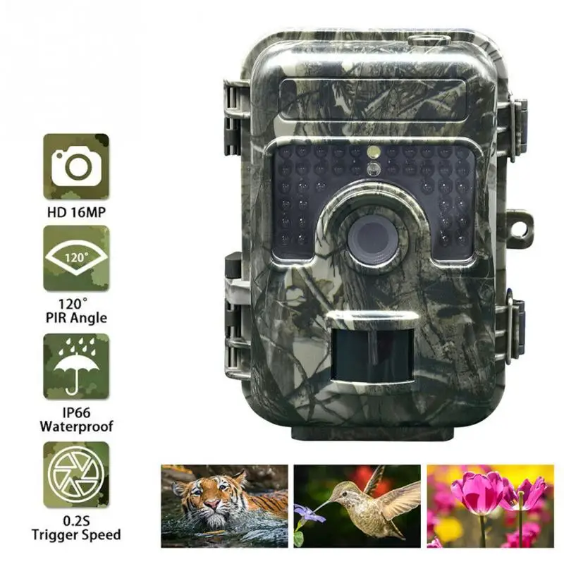 

HH-662 16MP 1080P Video Animal Hunting Camera Night Vision Waterproof 120 Detection angle Infrared Tracking Wild HD Camera