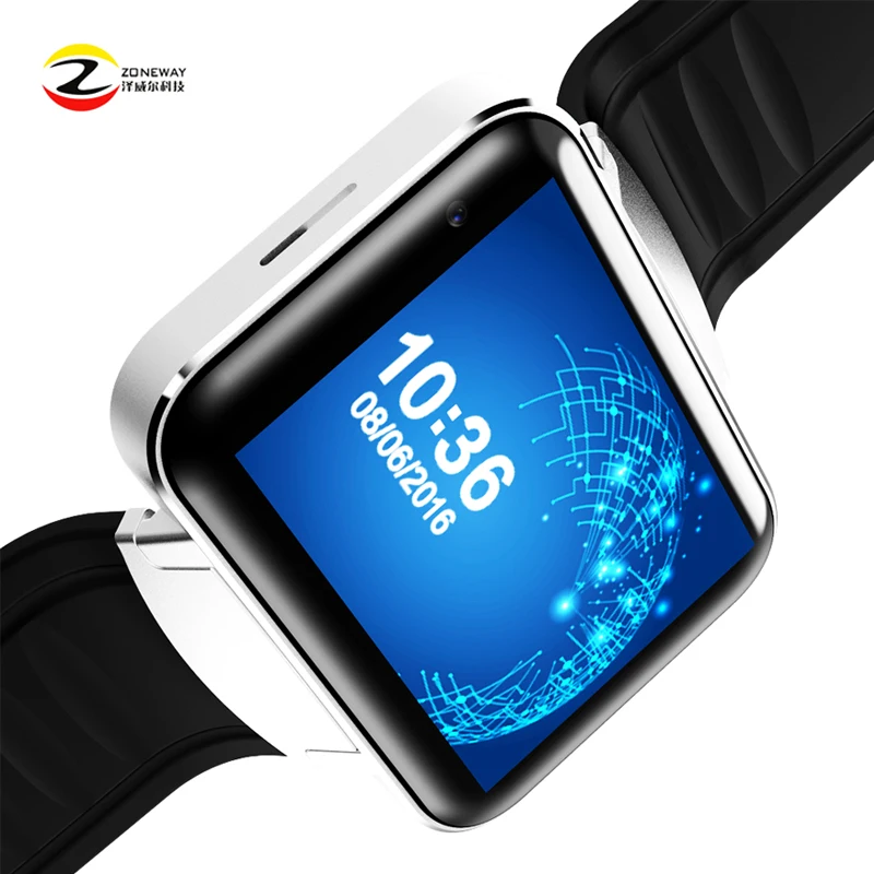 

2pcsDM98 Smart watch MTK6572 Dual core 2.2 inch HD IPS LCD Screen 900mAh Battery 512MB Ram 4GB Rom Android 4.4 3G WCDMA GPS WIFI