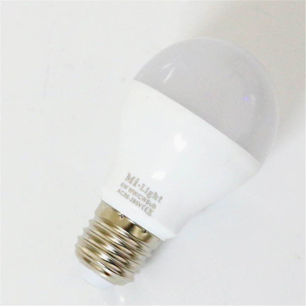 2 4G беспроводной WiFi контроль Mi светильник E27 6W CW WW светодиодный 110V 220V Светодиодный
