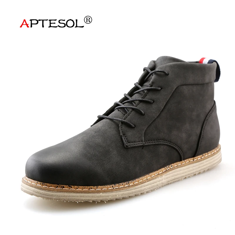 

APTESOL Men Outdoor Hiker Hunter Spring Autumn Winter Ankle Boots Men's Martin boots Safety Shoes Male Boot Back To The Future