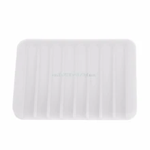 Fashion Silicone Flexible Soap Dish Plate Bathroom Soap Holder Soap Box #L057# new hot