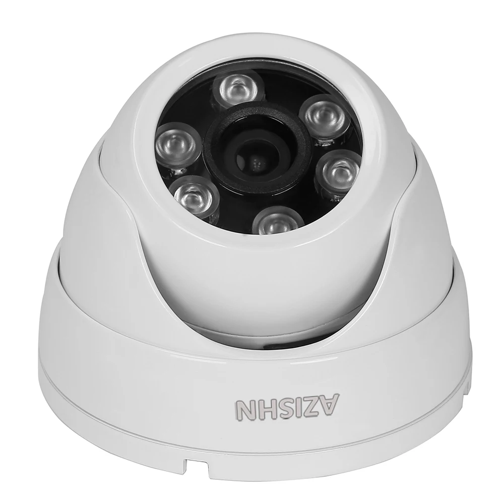 

AZISHN AHD camera 5MP 1/2.7 inch SC5239 sensor 6PCS ARRAY IR Led with IR Cut Wide Angle Outdoor Waterproof IP66 DOME CCTV Camera