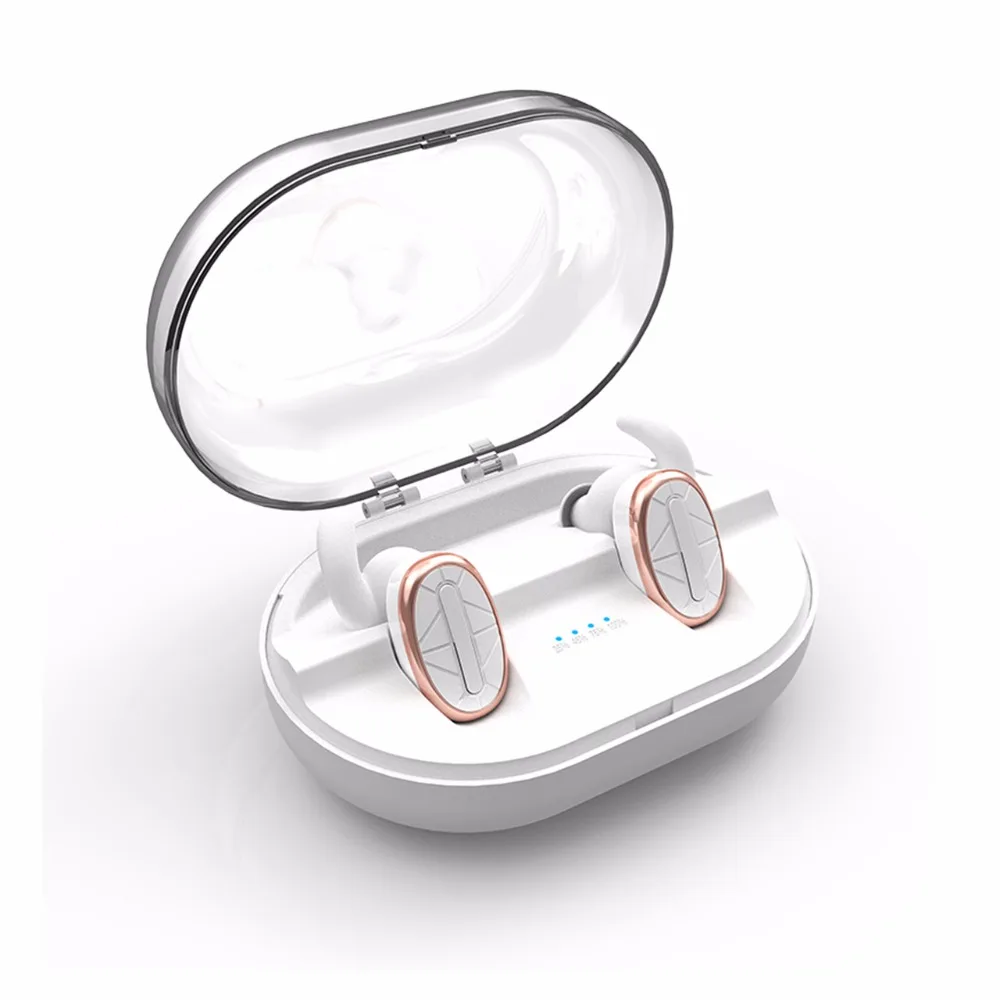 HSWT беспроводные наушники Bluetooth наушники мини водонепроницаемые стерео TWS наушники спортивные наушники 900mA чехол с зарядным устройством для телефона