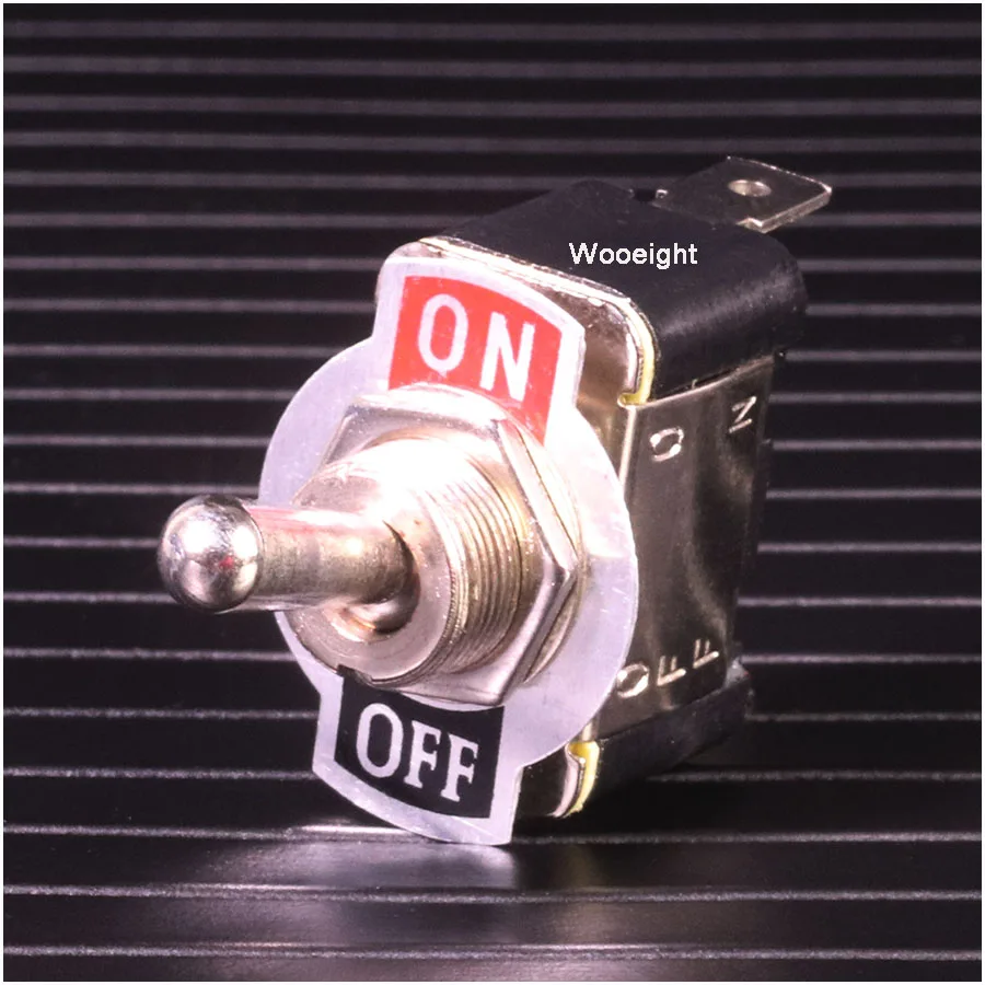 Wooeight 1Pc New ON-OFF Toggle Switch 2 Feet Pin And Rocker Switch Power Supply Switch Toggle Switch 15A 250V KN-101 (5)